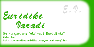 euridike varadi business card